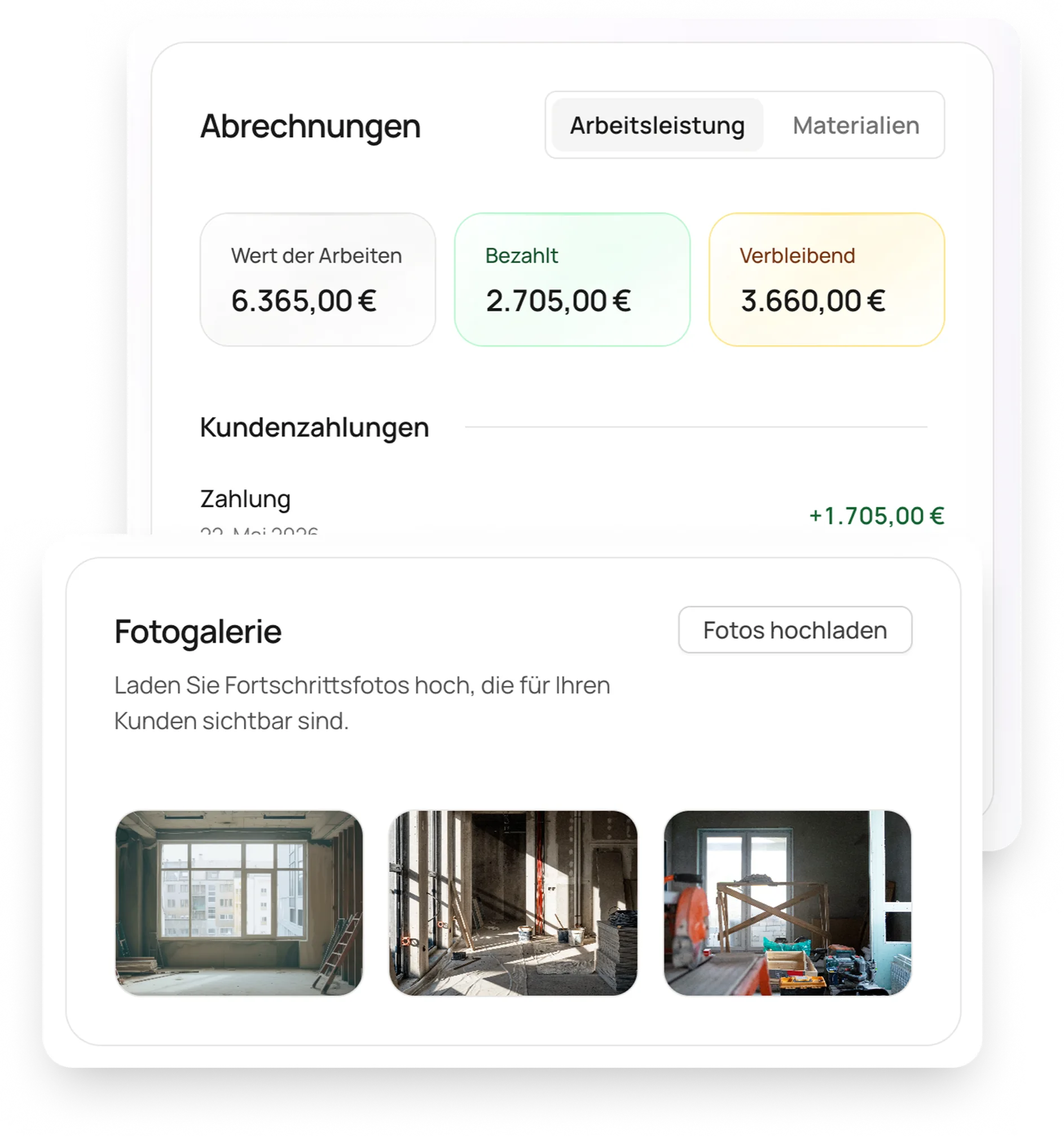 Der Kunde weiß immer, wo das Projekt steht