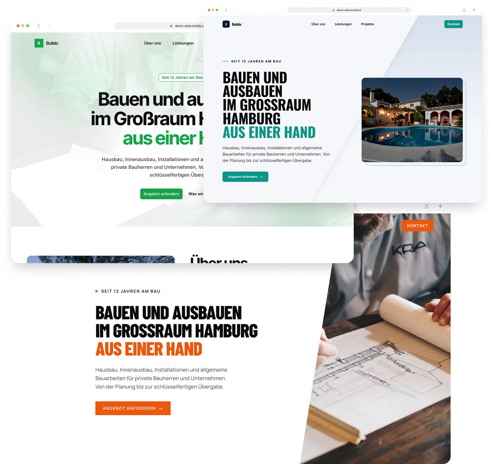 Drei visuelle Varianten